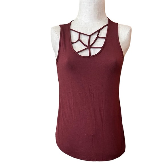 Maurices Tops - NWT Maurices Small Tank w/ Strap Neckline Small Boho Gypsy Rust Burnt Orange